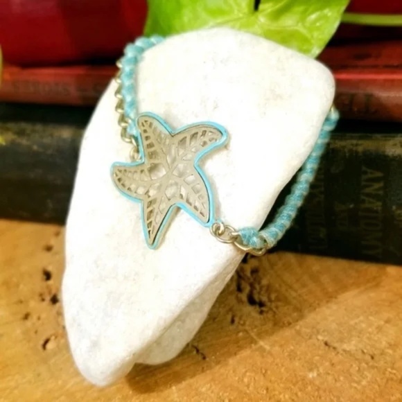 Metal Starfish Link and Corded bracelet - Picture 7 of 9